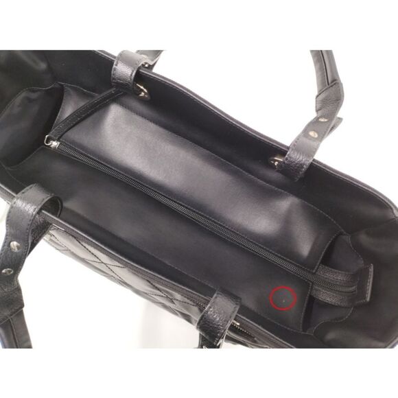 Chanel Tote Bag Paris Biarritz Tote GM Coated Canvas Black - Picture 7 of 8